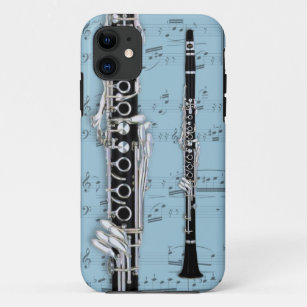 Coque iPhone 11 Cas de téléphone de musique de clarinette et de