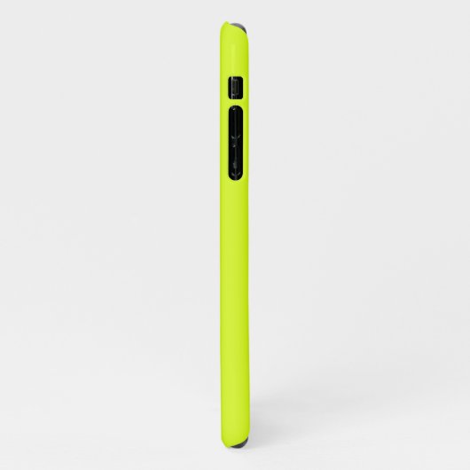 Coque iPhone 11 Chartreuse Jaune (couleur unie) (Côté gauche)