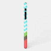 Coque iPhone 11 Chic Chevron & Tortue de mer sur mesure (Côté gauche)