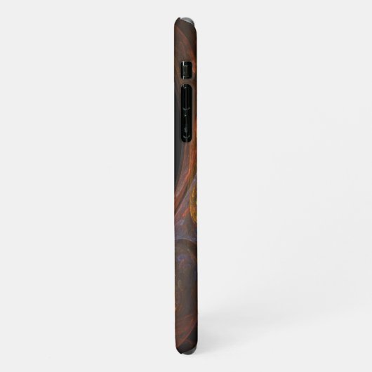 Coque iPhone 11 Connexion fluide Mat d'art Abstrait (Côté gauche)