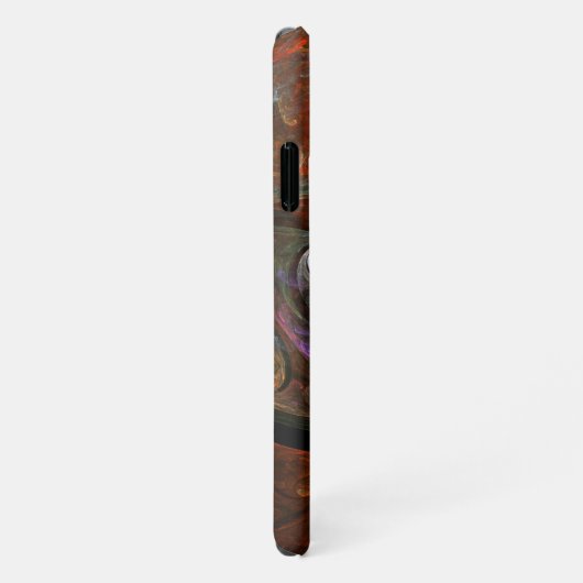 Coque iPhone 11 Connexion fluide Mat d'art Abstrait (Côté droit)