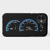 Coque iPhone 11 Coque de cluster d'instruments de voiture hybride  (Dos (Horizontal))