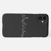 Coque iPhone 11 Coque de l'iPhone 11 Skyline de Chicago (Dos Horizontal)