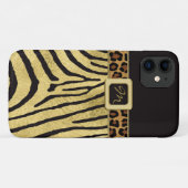 Coque iPhone 11| FAUX Gold Foil| Posters de animau (Dos (Horizontal))