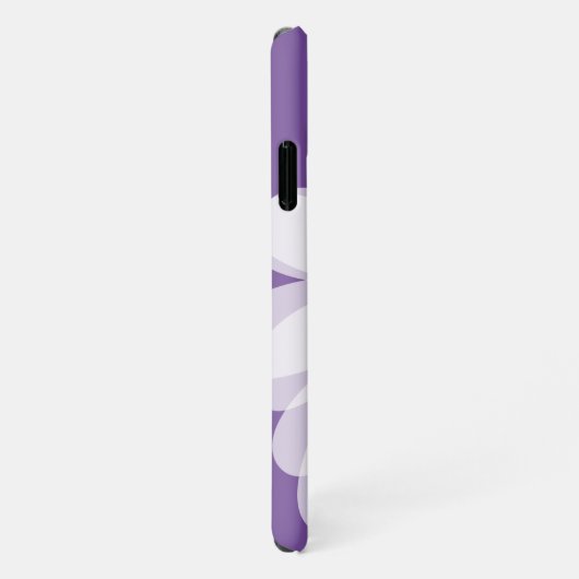 Coque iPhone 11 Fleur vectorielle marguerite violette Zazzle Basic (Côté droit)
