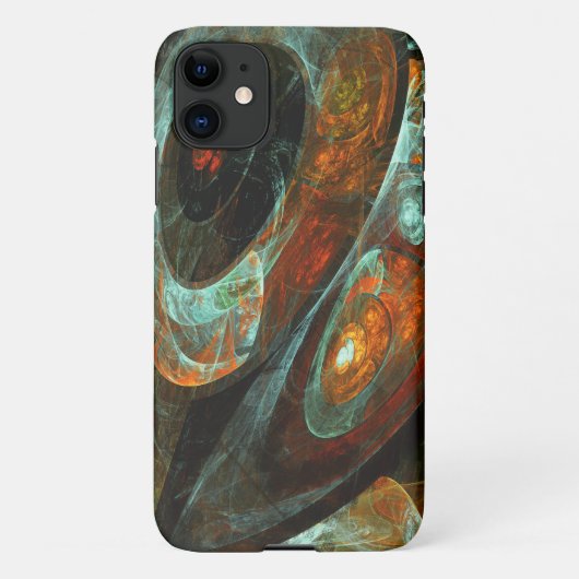 Coque iPhone 11 Fractionner l'art Abstrait (Dos)