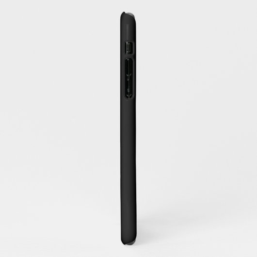 COQUE iPhone 11  MODÈLE DE TEXTE D'IMAGE NOIRE SIMPLE ET MODERNE (Côté gauche)