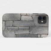 Coque iPhone 11 Mur en pierre Steely (Dos (Horizontal))