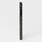 Coque iPhone 11 Noir Abstrait (Côté gauche)