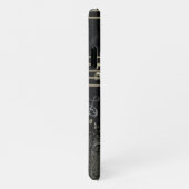 Coque iPhone 11 Noir Abstrait (Côté droit)