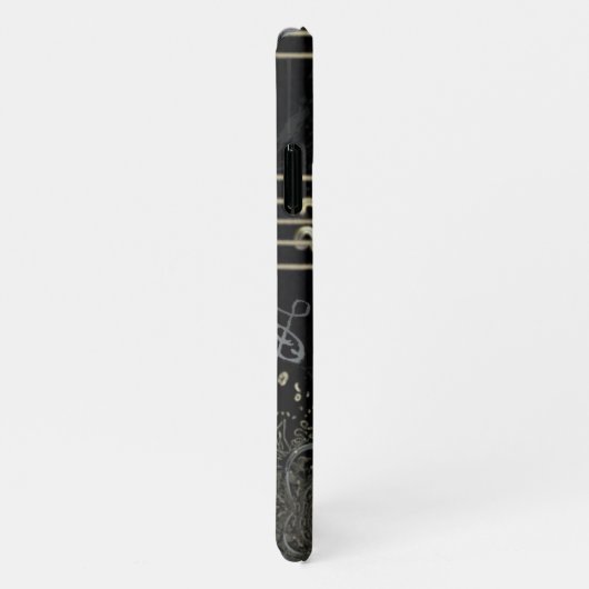 Coque iPhone 11 Noir Abstrait (Côté droit)