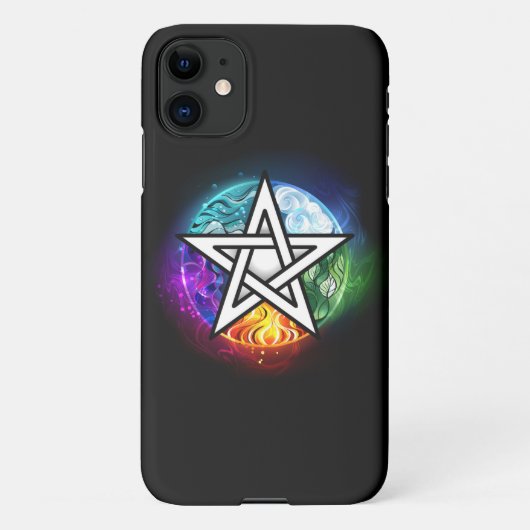 Coque iPhone 11 pentagramme du Wiccan (Dos)