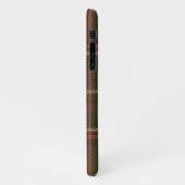 Coque iPhone 11 Personnalisé TARTAN Plaid Nom manuscrit moderne (Côté gauche)