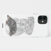 Coque iPhone 11 Rottweiler Chien Art (Dos Horizontal)