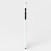 Coque iPhone 11 SIMPLE MONOGRAMME BLANC NOIR PERSONNALISÉ Ca (Côté gauche)