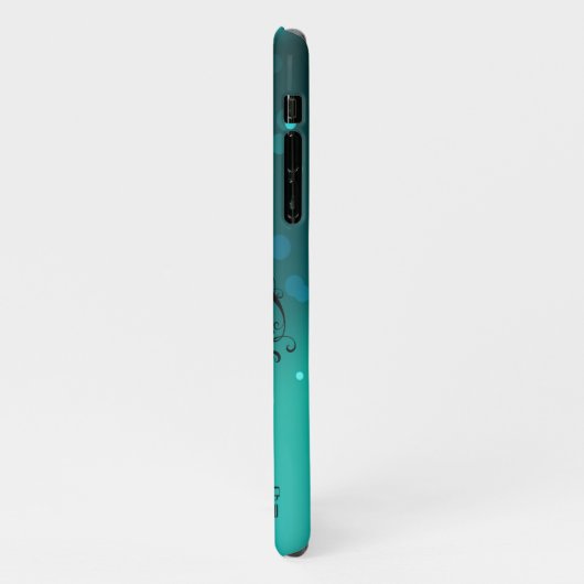 Coque iPhone 11 Skeleton Keys on Green Background (Côté gauche)