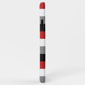 Coque iPhone 11 | Tracées | Rouge, gris, noir (Dos/Droite)