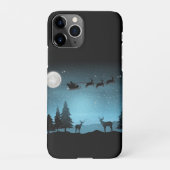 Coque iPhone 11Pro Adorable Rindeer La Nuit (Dos)