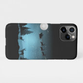 Coque iPhone 11Pro Adorable Rindeer La Nuit (Dos Horizontal)