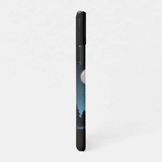 Coque iPhone 11Pro Adorable Rindeer La Nuit (Côté droit)