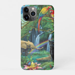 Coque iPhone 11Pro Animaux vivant ensemble coussin