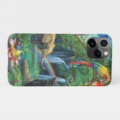 Coque iPhone 11Pro Animaux vivant ensemble coussin (Dos Horizontal)