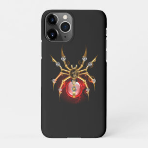 Coque iPhone 11Pro Araignée en vapeur noire