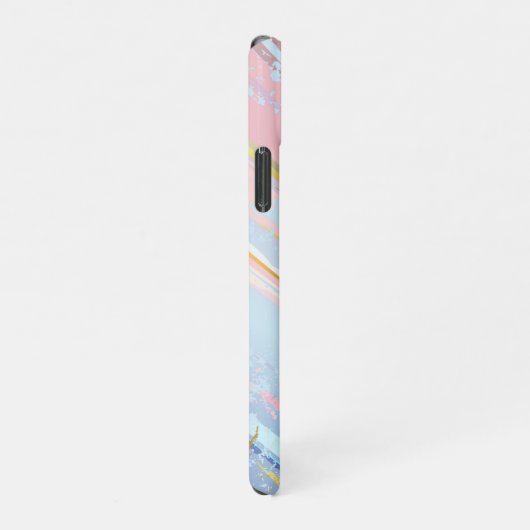 Coque iPhone 11Pro Arrière - plan rose texturé (Côté droit)