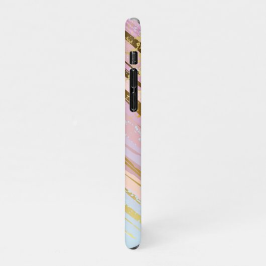 Coque iPhone 11Pro Arrière - plan rose texturé (Côté gauche)