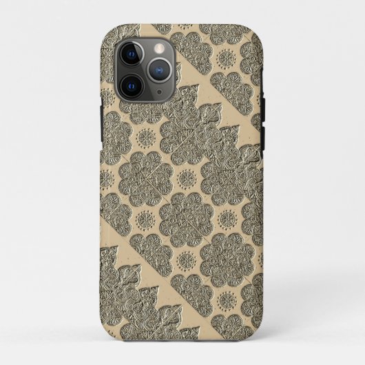 coque iPhone 11Pro avec brocade intégrée (Dos)