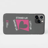 Coque iPhone 11Pro Boîtier de téléphone Tagline gris foncé (Dos Horizontal)