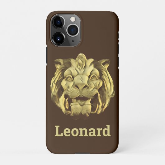 Coque iPhone 11Pro Boîtier téléphonique - Tête de lion architecturale (Dos)