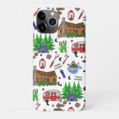 Coque iPhone 11Pro Camping personnalisé Thème Happy Camper (Dos)