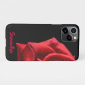 Coque iPhone 11Pro Charme rose (Dos Horizontal)