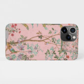 Coque iPhone 11Pro Chinoiserie rose (Dos Horizontal)