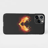 Coque iPhone 11Pro Cœur d'ange de feu avec des ailes (Dos Horizontal)