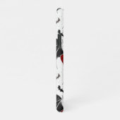 Coque iPhone 11Pro Coeur d'Halloween avec ailes de chauve-souris noir (Côté droit)