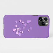 Coque iPhone 11Pro cœurs (Dos Horizontal)