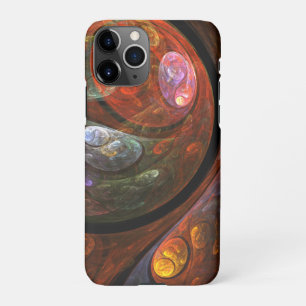 Coque iPhone 11Pro Connexion fluide Art abstrait cosmique moderne