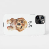 Coque iPhone 11Pro Coque d'esquisse personnalisée pour animaux de com (Dos Horizontal)