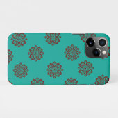 Coque iPhone 11Pro "Crimson Scrolls - Bold Elegance" (Dos Horizontal)