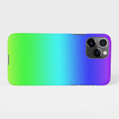 Coque iPhone 11Pro Dégradé de néon (Dos Horizontal)
