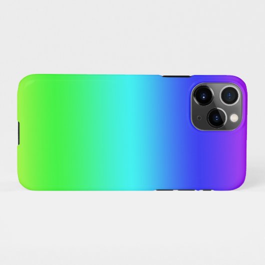 Coque iPhone 11Pro Dégradé de néon (Dos Horizontal)