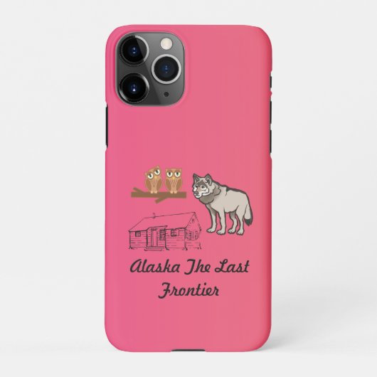 Coque iPhone 11Pro Dernière frontière de l'Alaska (Dos)