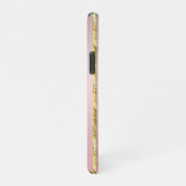 Coque iPhone 11Pro Élégante fille Peach Gold Parties scintillant Moti (Côté droit)