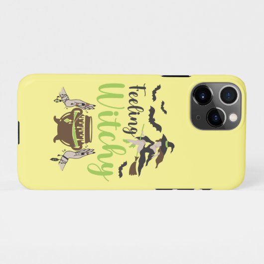 Coque iPhone 11Pro Feeling witchy magic halloween (Dos Horizontal)