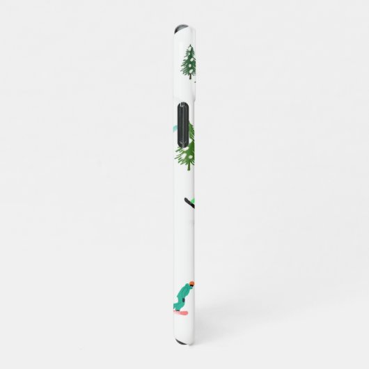 Coque iPhone 11Pro Freeride Snowboarder Illustration de snowboard (Côté droit)