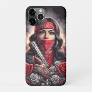 Coque iPhone 11Pro Gangster Girl Hip hop chicano art graphique