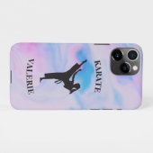Coque iPhone 11Pro Girls Karate Pastel Swirl (Dos Horizontal)