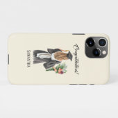 Coque iPhone 11Pro Graduation de l'aquarelle personnalisée (12) (Dos Horizontal)